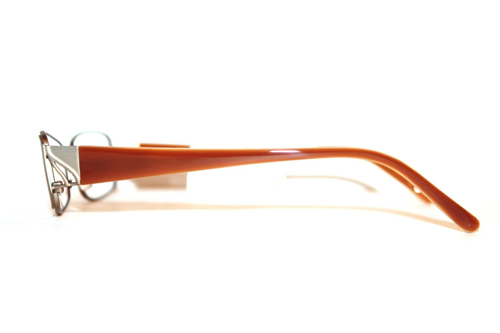 NEW ESSENCE SHERITA COL A MATTE BROWN EYEGLASSES WOMENS LARGE FRAMES 53-17-135 4