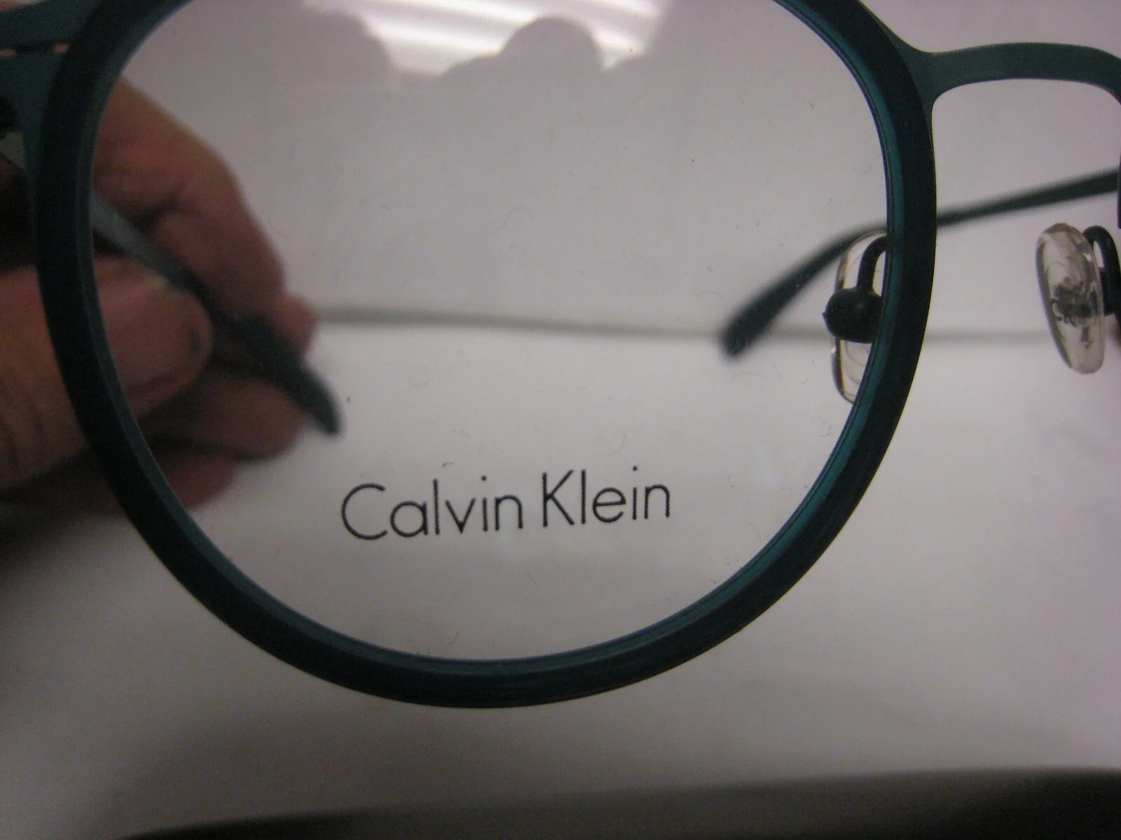NEW EYEGLASSES CALVIN KLEIN CK5415 STAINLESS STEEL GREEN TEAL 49-21-140 & case 4