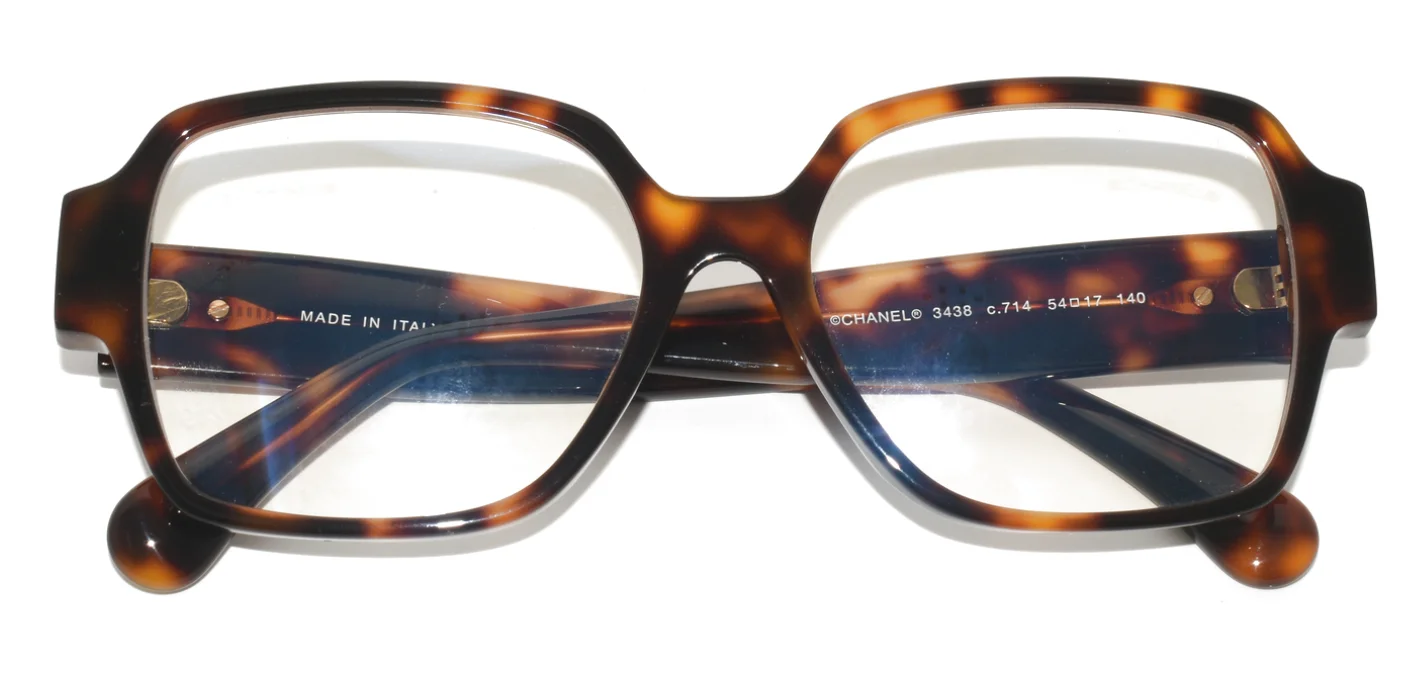 NEW EYEGLASSES CHANEL CH3438 c.714 TORTOISE SHELL SQUARE 54-17-140 WOMEN 4