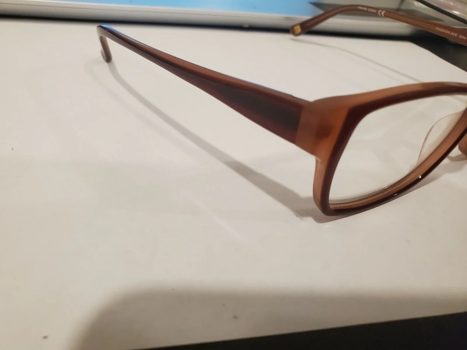 NEW EYEGLASSES MARCHON NYC DOWNTOWN FASHION AVE 604 BROWN 52-16-135 B33MM WOMEN 2