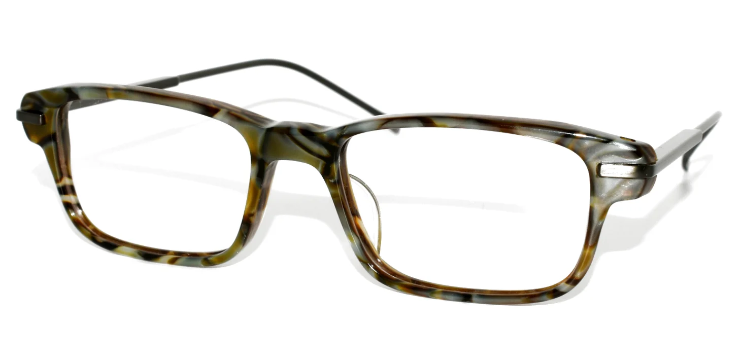 NEW EYEGLASSES MORGENTHAL FREDERICS NEW YORK EMPIRE 842 OLIVE GREY 50-18-145
