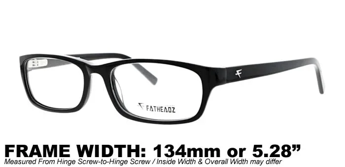 New Fatheadz WALLSTREET XL Eyeglasses Optical Frame Matte Black 58-18-150 2