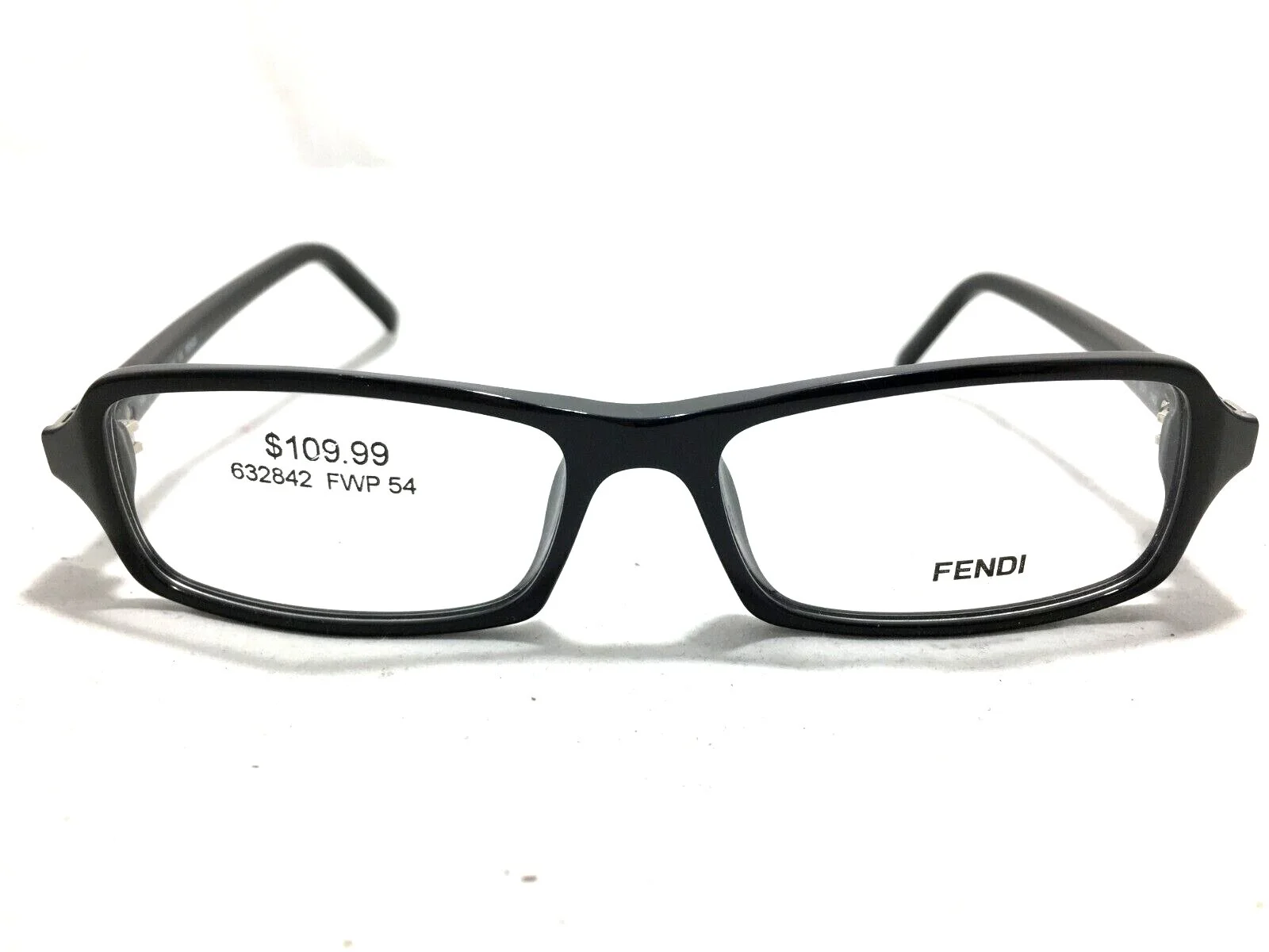 NEW Fendi F866 001 Black Eyeglasses Frame 54-16-140 3