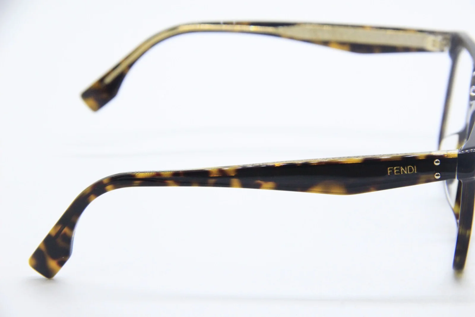 NEW FENDI FE 50004I 052 HAVANA GOLD AUTHENTIC EYEGLASSES 51-17 4