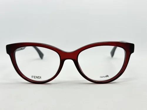 NEW Fendi FF 0008 07RK Red 52.18.135 Women’s Designer Eyeglasses Frames W/Case 2