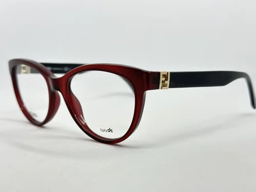 NEW Fendi FF 0008 07RK Red 52.18.135 Women’s Designer Eyeglasses Frames W/Case 3