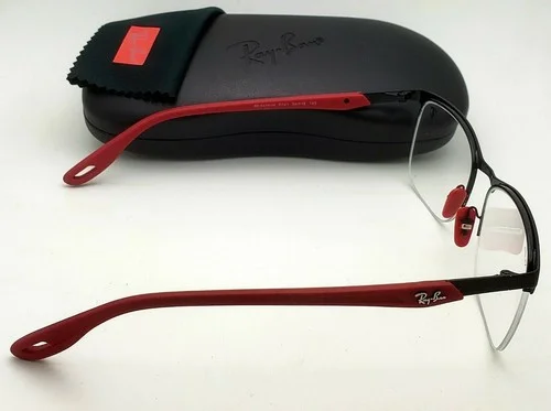New Ferrari RAY-BAN Rx-able Eyeglasses RB 8416-M F041 54-18 Black & Red Frames 3