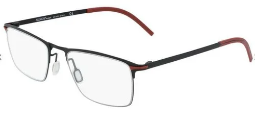 NEW FLEXON B2006 001 Black Flexible Titanium Eyeglasses 52mm with Flexon Case