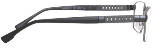 NEW Flexon E1111 033 Flexible Titanium Gunmetal Rectangle Eyeglasses 54/17/140 3