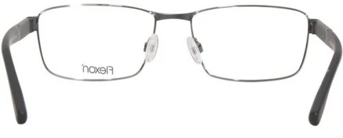 NEW Flexon E1111 033 Flexible Titanium Gunmetal Rectangle Eyeglasses 54/17/140 4