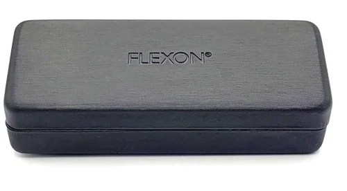 NEW FLEXON E1114 001 Black Flexible Eyeglasses 53/18/140 with Flexon Case 2