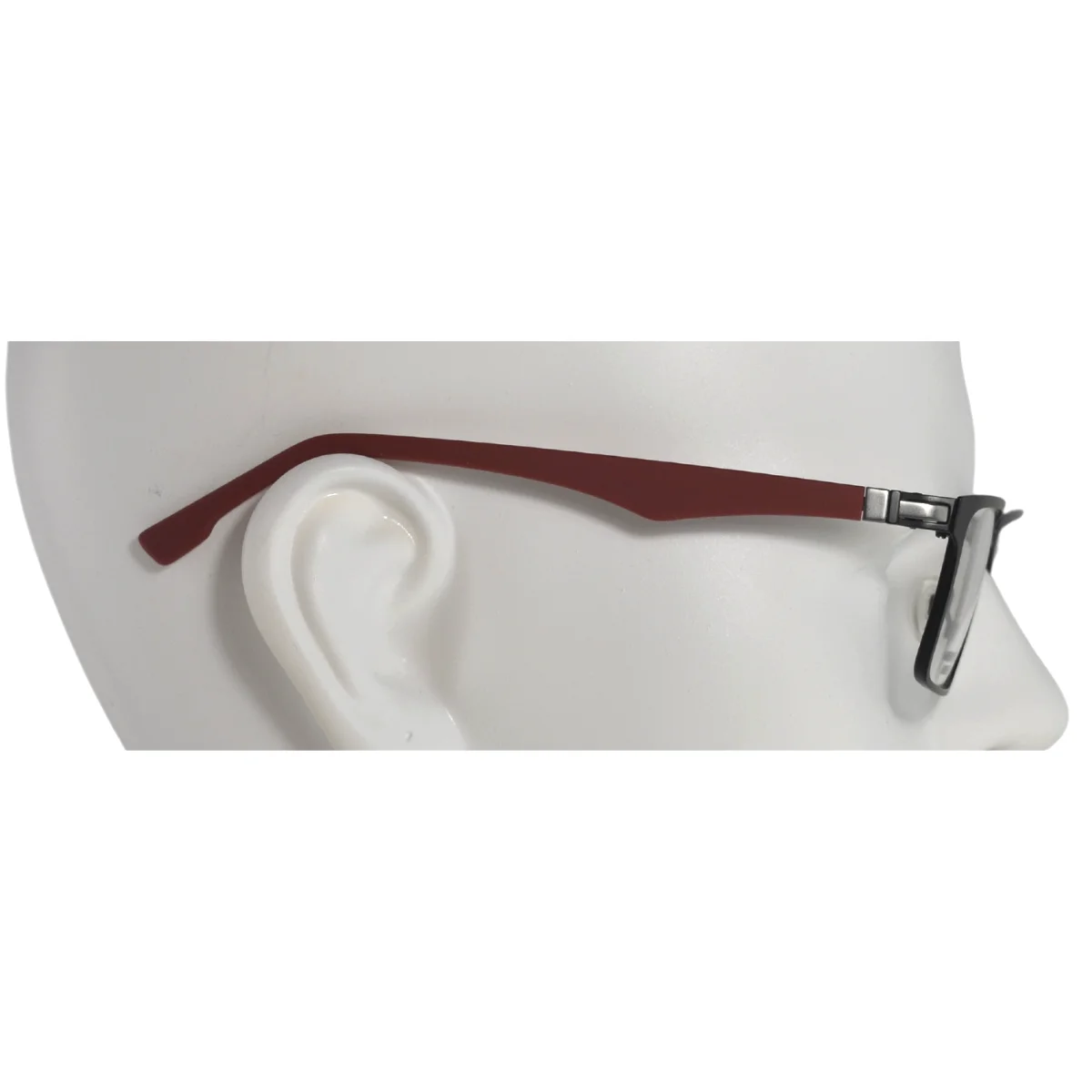 New Flexon Eyeglasses - FLE 1071 001 - Black with Brick Temples (55-18-145) 3