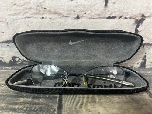 NEW FLEXON NIKE 4621 013 GUNMETAL BLUE AUTHENTIC FRAMES EYEGLASSES 43-19