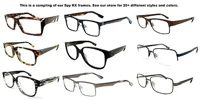 New Genuine Spy Rx Prescription Eyeglasses Frames Mens All Styles&Colors Ret$160