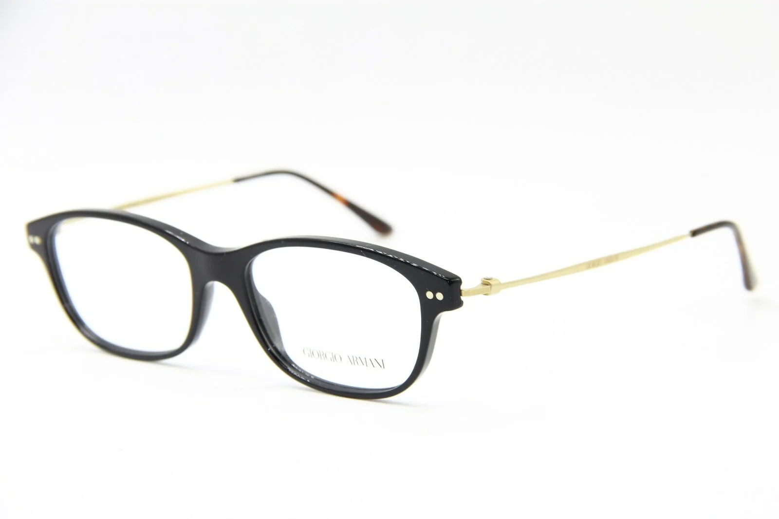 NEW GIORGIO ARMANI AR 7007 5017 BLACK GOLD EYEGLASSES FRAMES RX AR7007 52-16 *