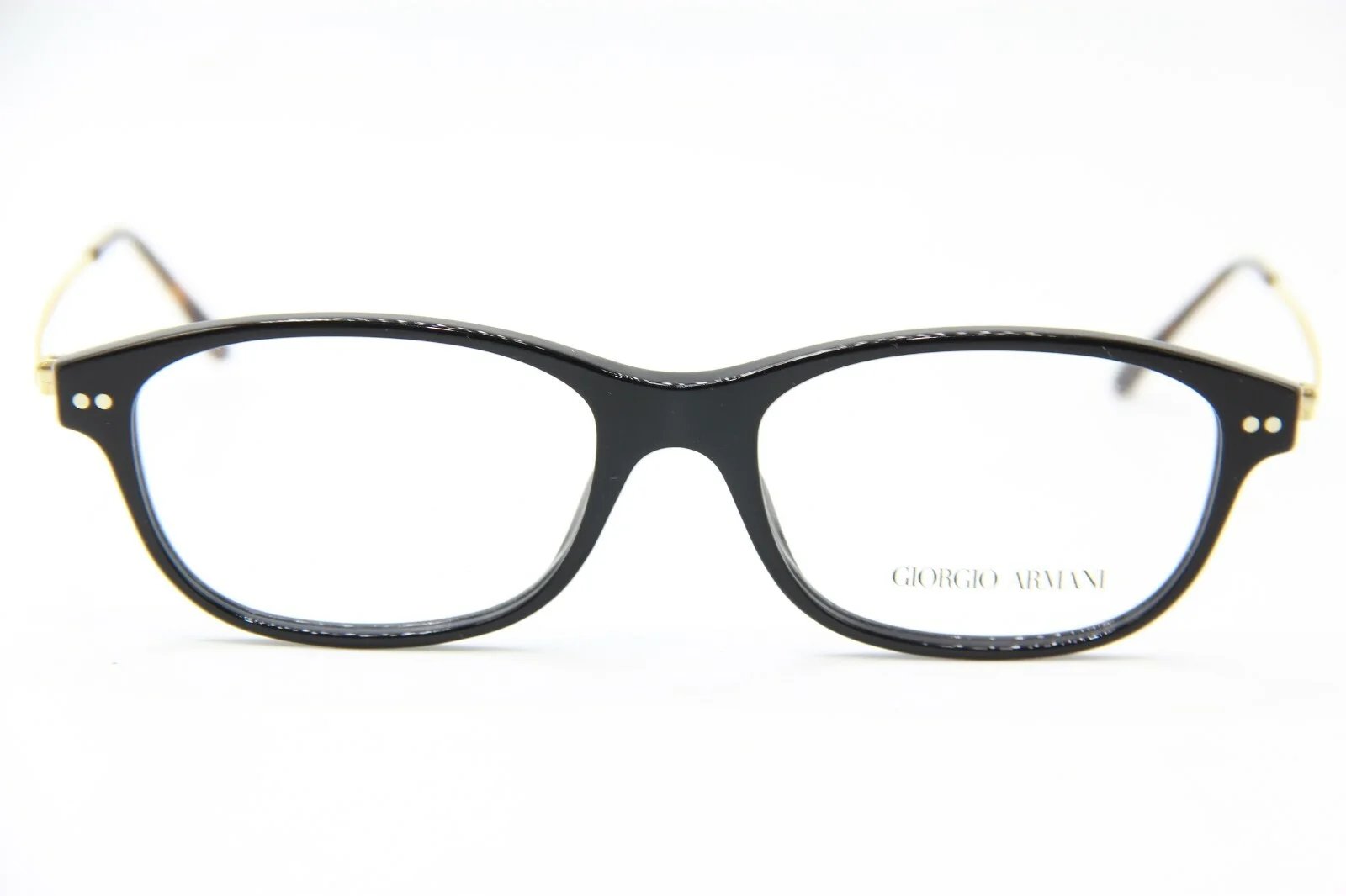 NEW GIORGIO ARMANI AR 7007 5017 BLACK GOLD EYEGLASSES FRAMES RX AR7007 52-16 * 2