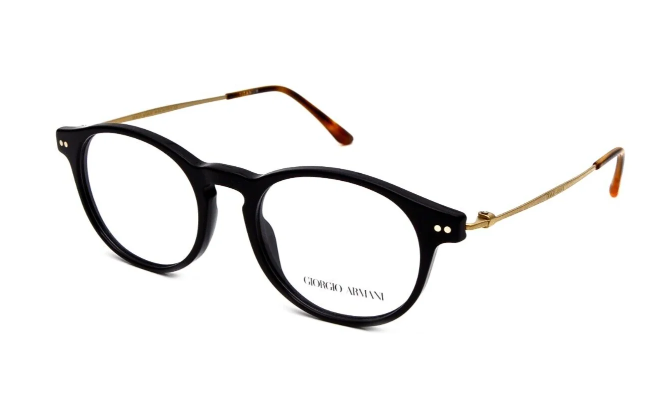 New GIORGIO ARMANI AR7010 5017 49mm Black Titanium Eyeglasses Frames Italy