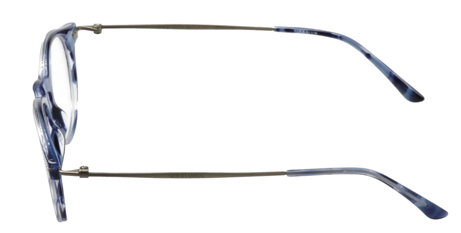 New GIORGIO ARMANI AR7010 5024 49mm Blue Havana Titanium Eyeglasses Frames Italy 3