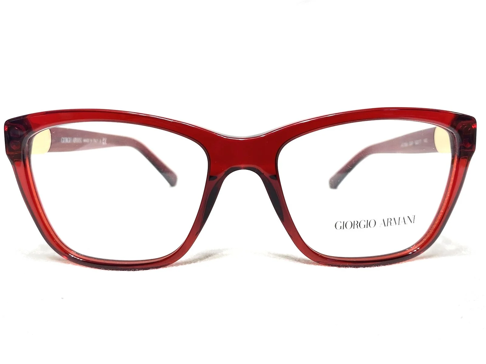 NEW Giorgio Armani AR7033 5240 Womens Red Square Modern Eyeglasses Frames 52/17