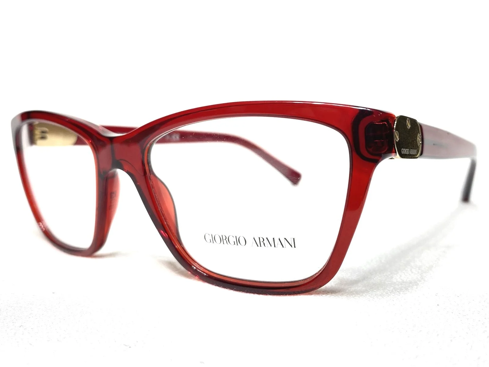 NEW Giorgio Armani AR7033 5240 Womens Red Square Modern Eyeglasses Frames 52/17 2