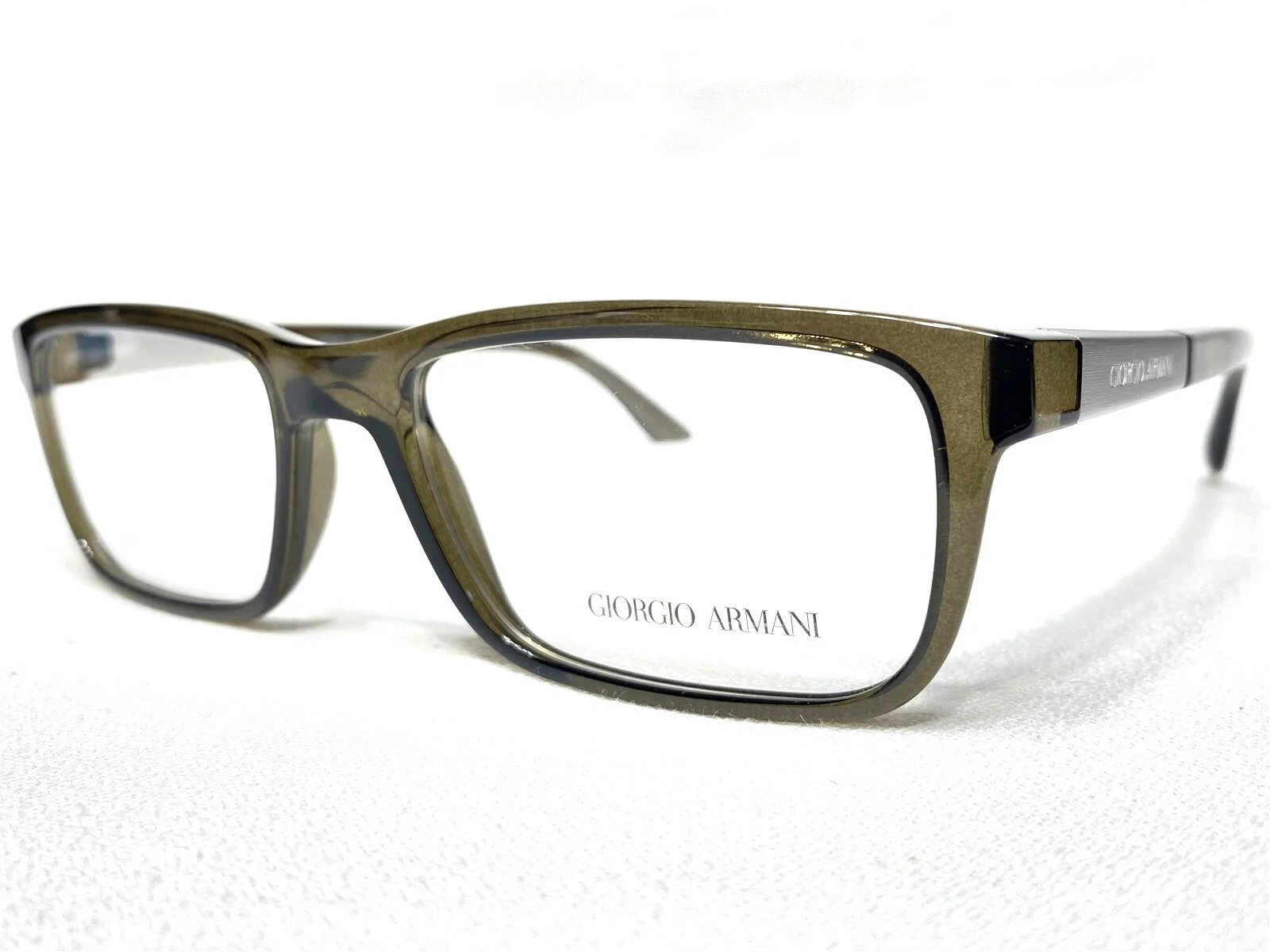 NEW Giorgio Armani AR7070 5030 Mens Green Rectangle Eyeglasses Frames 54/17~140 2