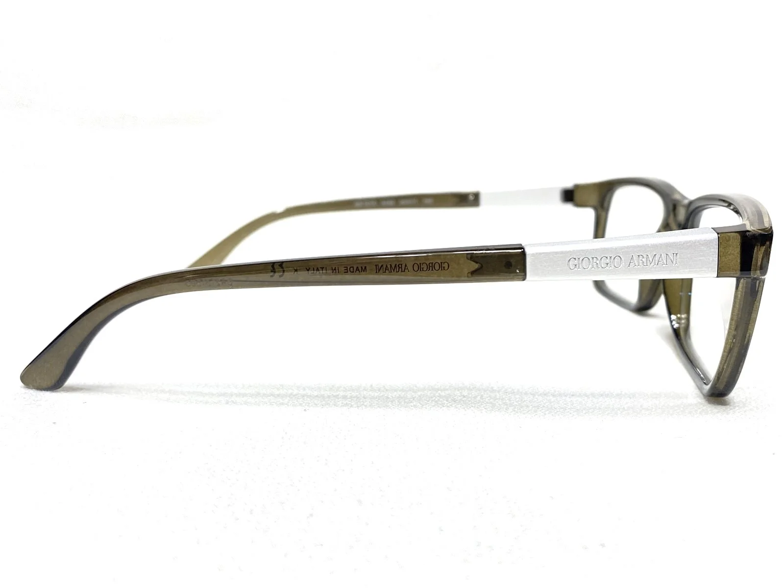 NEW Giorgio Armani AR7070 5030 Mens Green Rectangle Eyeglasses Frames 54/17~140 3