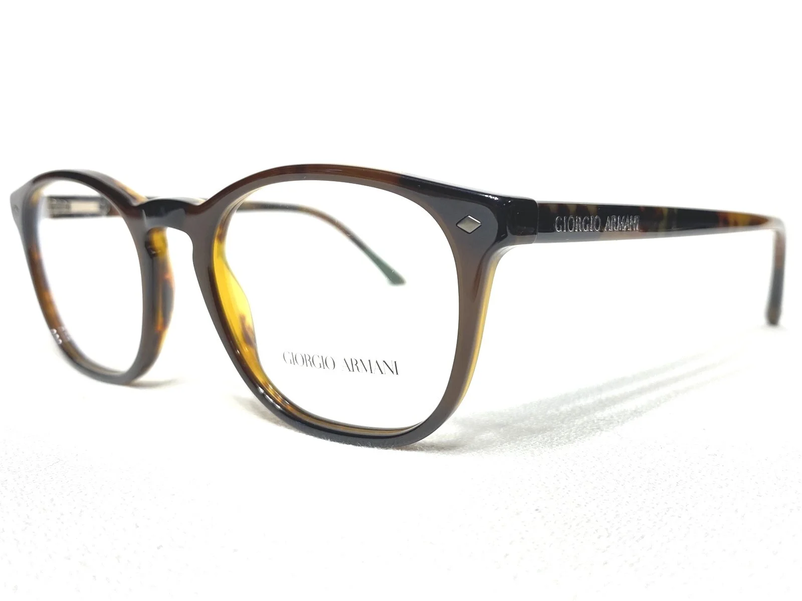 NEW Giorgio Armani AR7074 5623 Mens Brown/Havana Square Eyeglasses Frames 50/19 2
