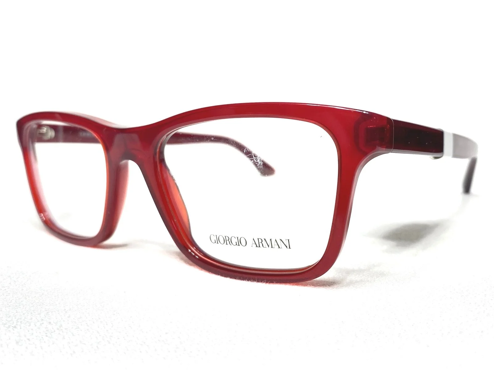 NEW Giorgio Armani AR7088 5440 Mens Red Square Designer Eyeglasses Frames 53/19 2