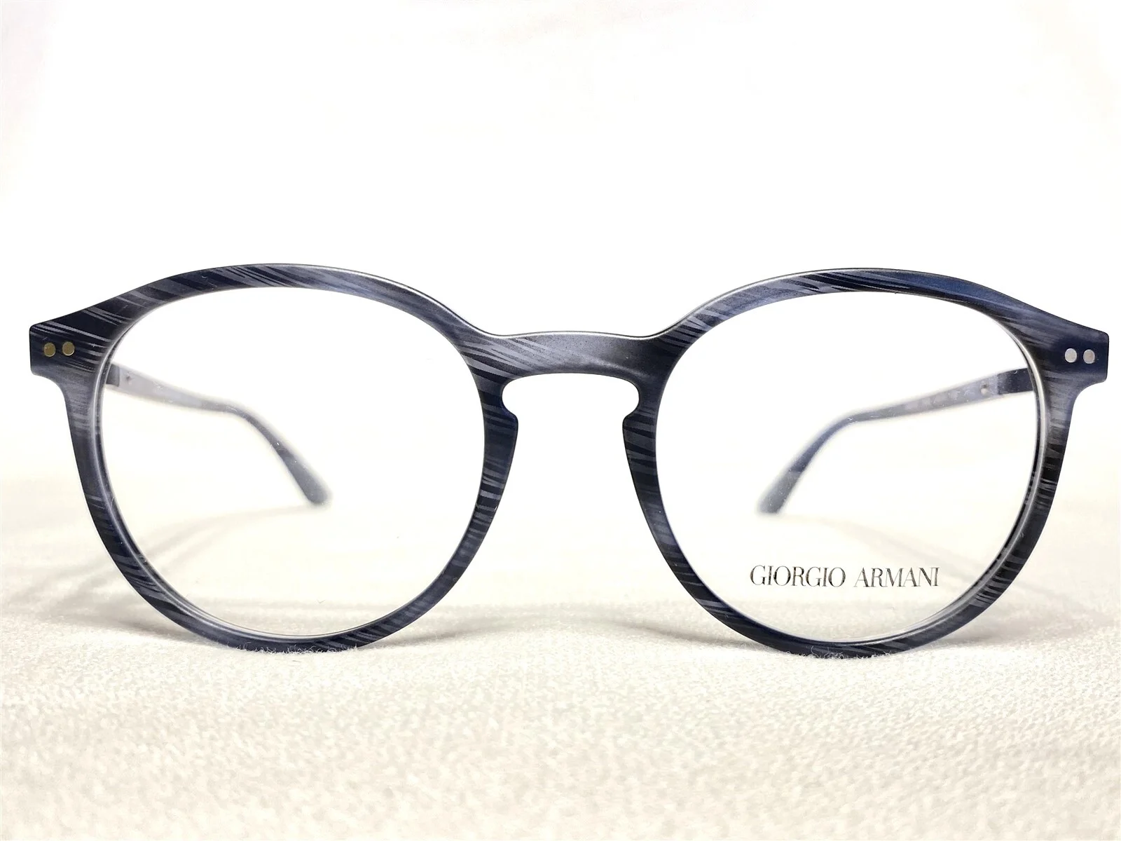 NEW Giorgio Armani AR7121 5586 Mens Matte Blue Round Eyeglasses Frames 48/19~145