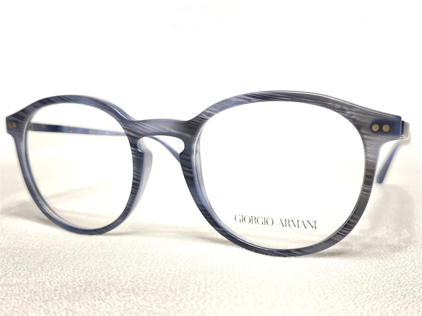 NEW Giorgio Armani AR7121 5586 Mens Matte Blue Round Eyeglasses Frames 48/19~145 2