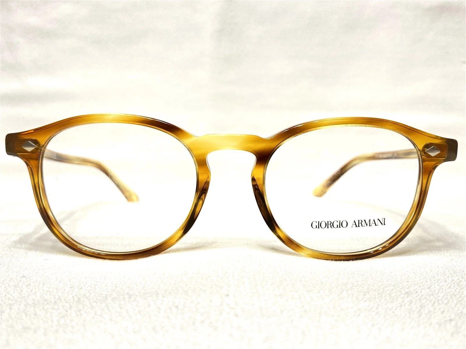 NEW Giorgio Armani AR7136 5579 Mens Striped Straw Eyeglasses Frames 51/20~145