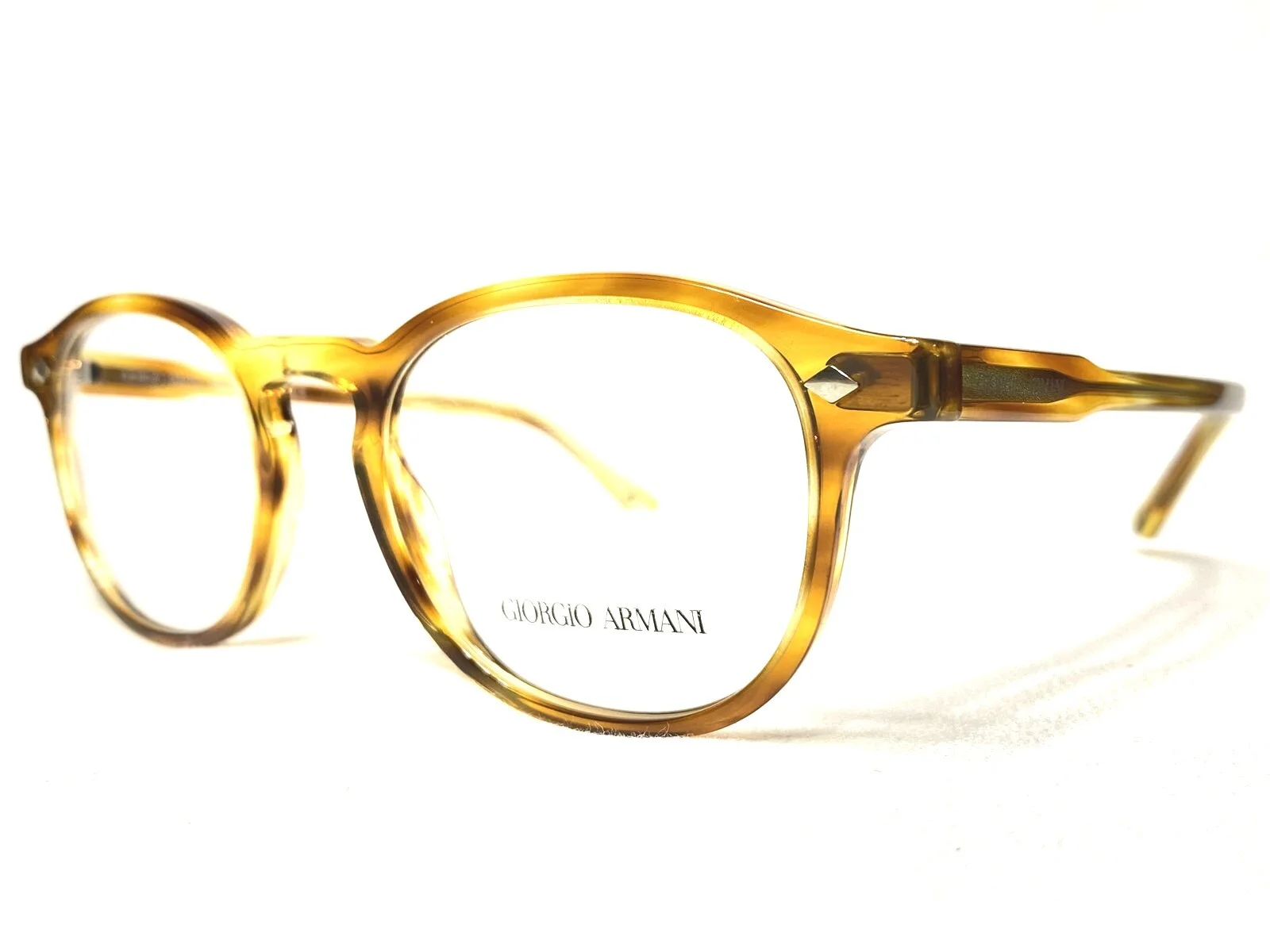 NEW Giorgio Armani AR7136 5579 Mens Striped Straw Eyeglasses Frames 51/20~145 2