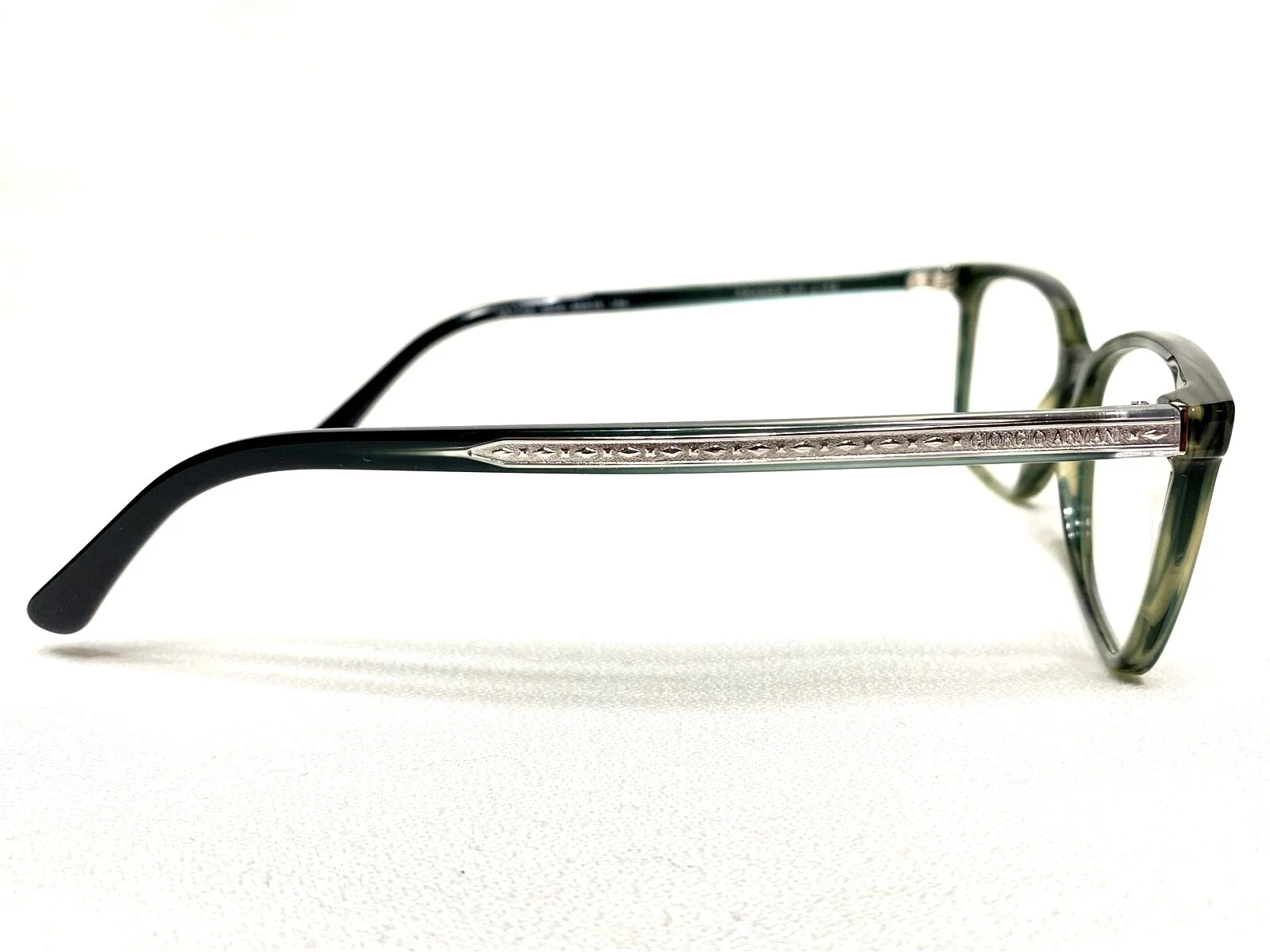 NEW Giorgio Armani AR7149 5619 Womens Striped Green Eyeglasses Frames 53/15~140 3