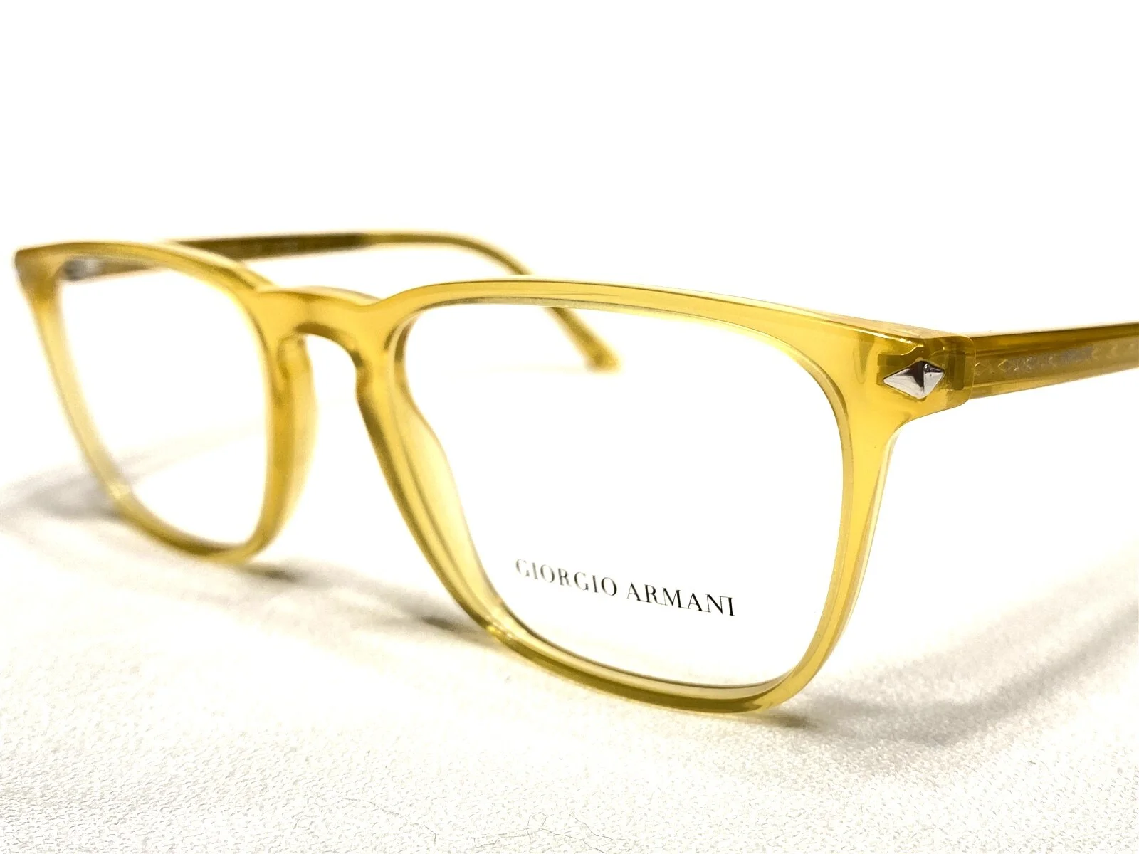NEW Giorgio Armani AR7193 5027 Mens Yellow/Honey Eyeglasses Frames 53/19~145