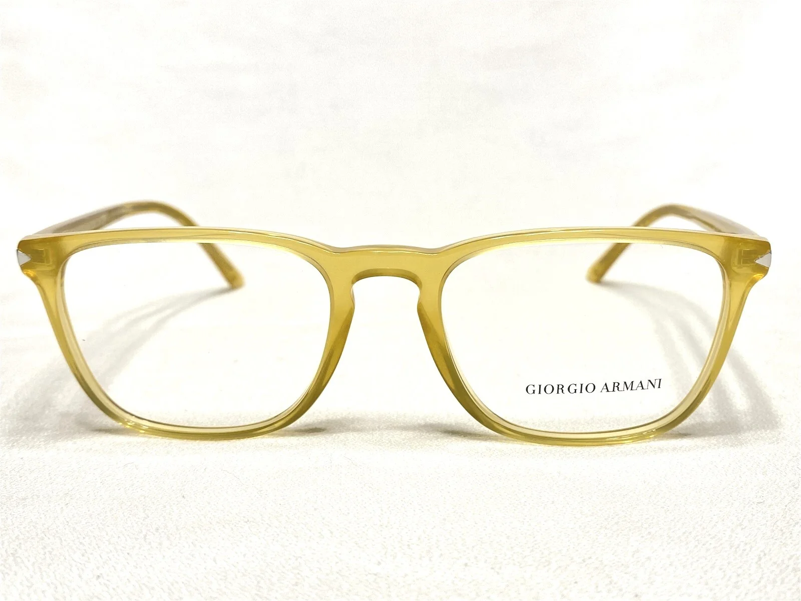 NEW Giorgio Armani AR7193 5027 Mens Yellow/Honey Eyeglasses Frames 53/19~145 2