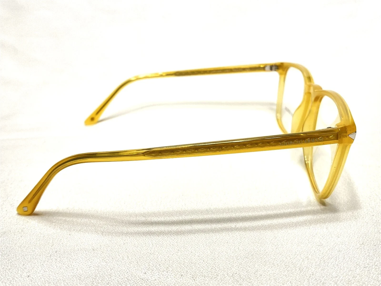 NEW Giorgio Armani AR7193 5027 Mens Yellow/Honey Eyeglasses Frames 53/19~145 3