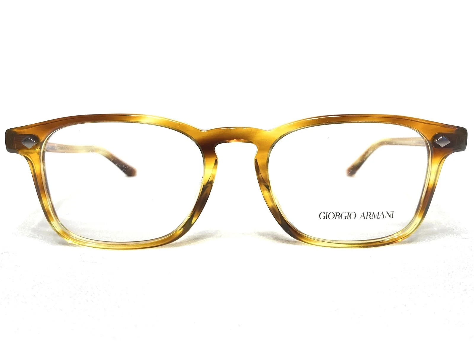 NEW Giorgio Armani AR8103V 5579 Mens Straw Square Modern Eyeglasses Frames 53/19