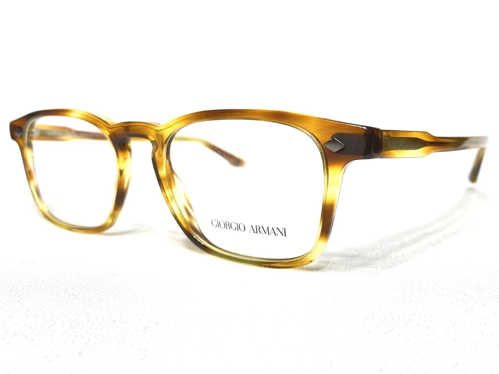 NEW Giorgio Armani AR8103V 5579 Mens Straw Square Modern Eyeglasses Frames 53/19 2