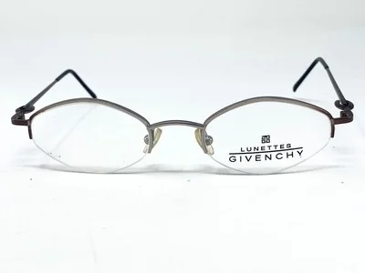 New GIVENCHY 1035 Silver Brown Gradient French Unisex Eyeglasses Frame 49-21-135