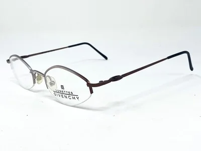 New GIVENCHY 1035 Silver Brown Gradient French Unisex Eyeglasses Frame 49-21-135 2
