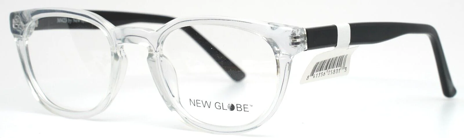 NEW GLOBE M423 Crystal Clear Womens Oval Full Rim Eyeglasses 47-21-140 B:38