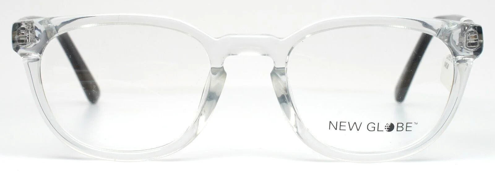 NEW GLOBE M423 Crystal Clear Womens Oval Full Rim Eyeglasses 47-21-140 B:38 2