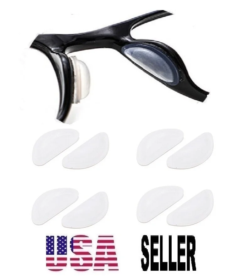 NEW Gold Gucci Replacement Silicone Nose Pads for Sunglasses Eyeglasses Screw-In 3