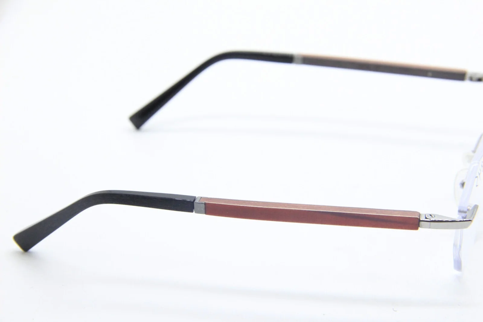NEW GOLD & WOOD S05.74 MERCURE 05.27 SILVER RED AUTHENTIC EYEGLASSES 48-19 4