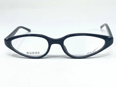 New GUCCI 2482 Black Pointed Italian Womens Eyeglasses Frame 50-17-135