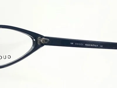 New GUCCI 2482 Black Pointed Italian Womens Eyeglasses Frame 50-17-135 4
