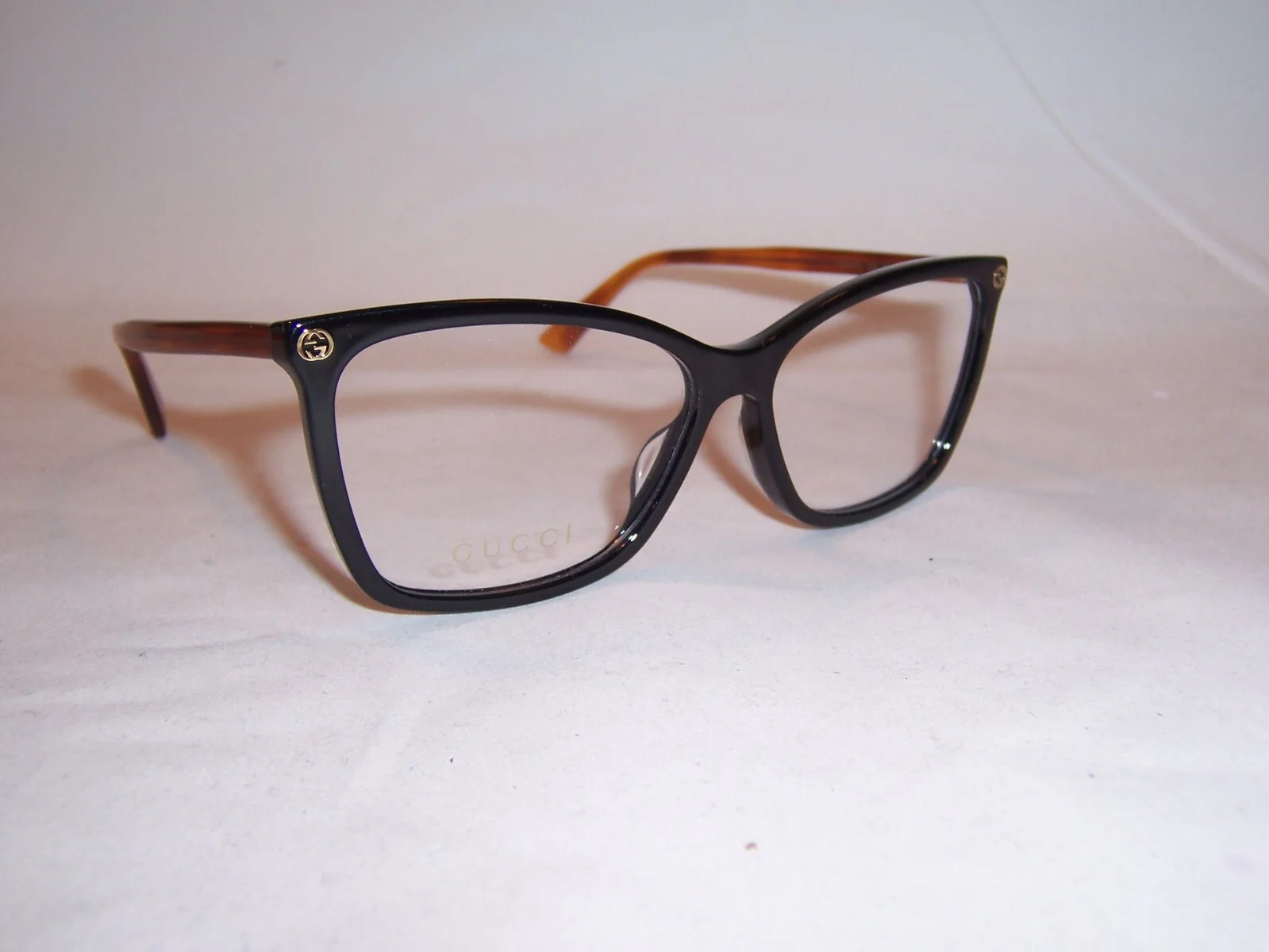 NEW GUCCI EYEGLASSES GG 0025O 003 BLACK HAVANA 56mm RX AUTHENTIC 0025