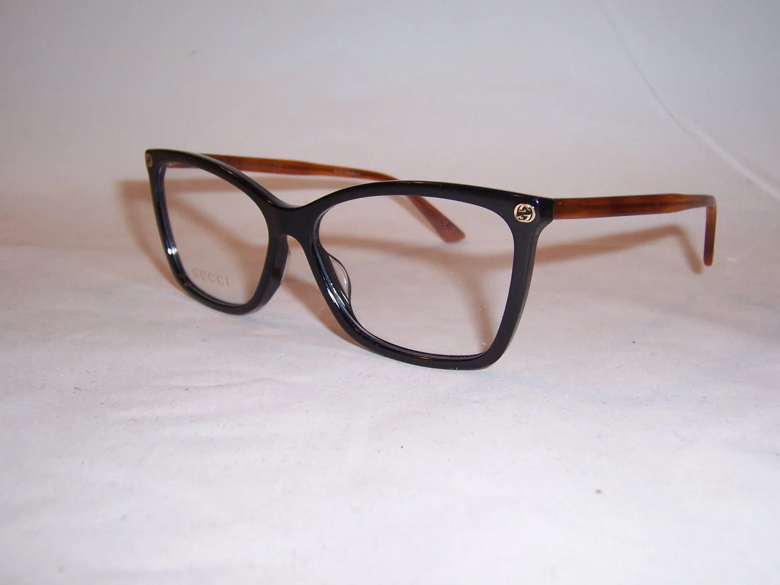 NEW GUCCI EYEGLASSES GG 0025O 003 BLACK HAVANA 56mm RX AUTHENTIC 0025 3