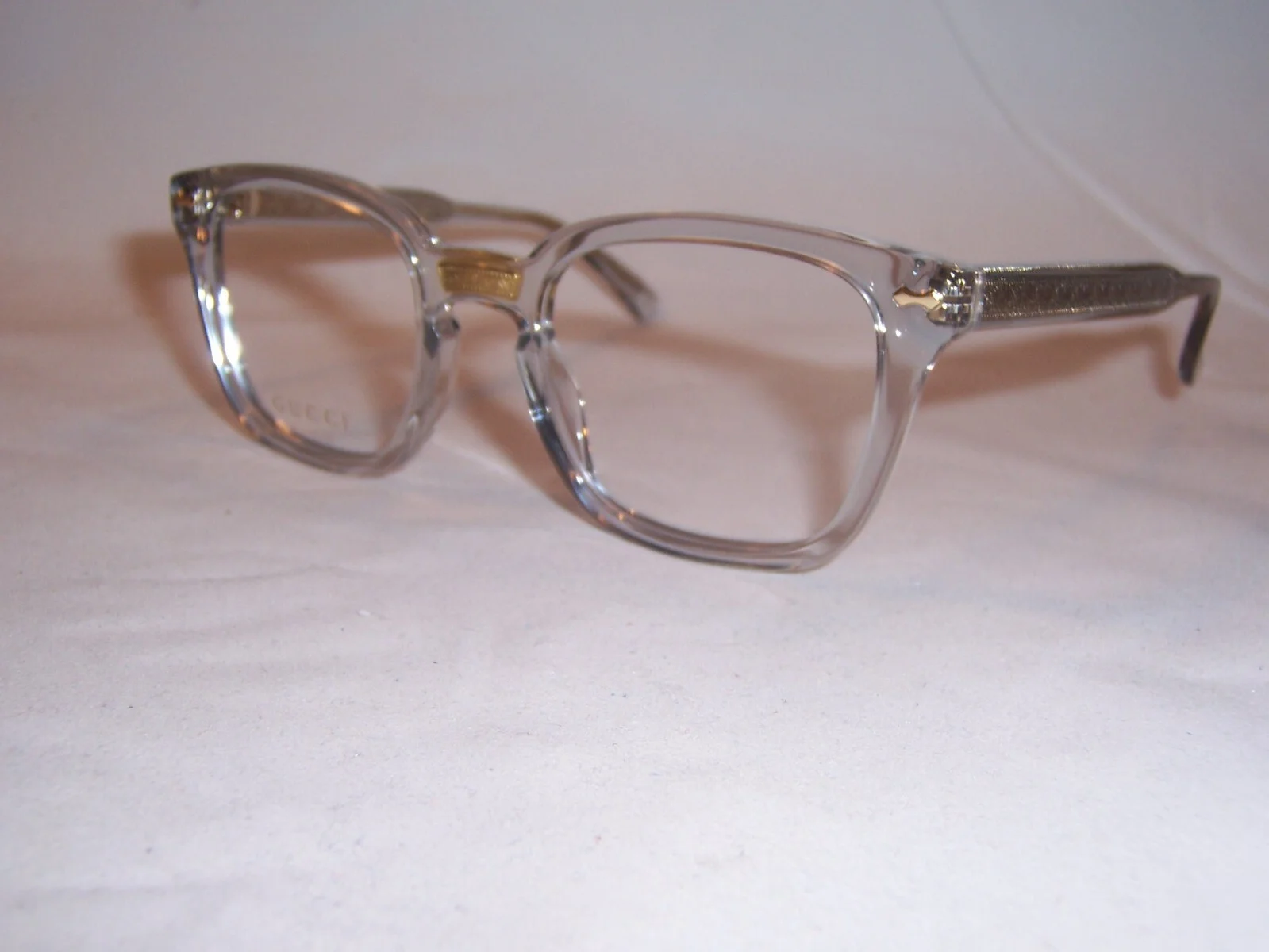 NEW GUCCI EYEGLASSES GG 0184O 005 GRAY 50mm RX AUTHENTIC 0184 4