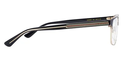 NEW Gucci GG0383O-004 Gold Black Eyeglasses 2